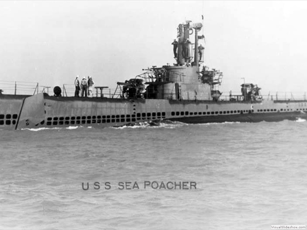 USS Sea Pocher (SS-406) was commissioned Jul 31, 1944